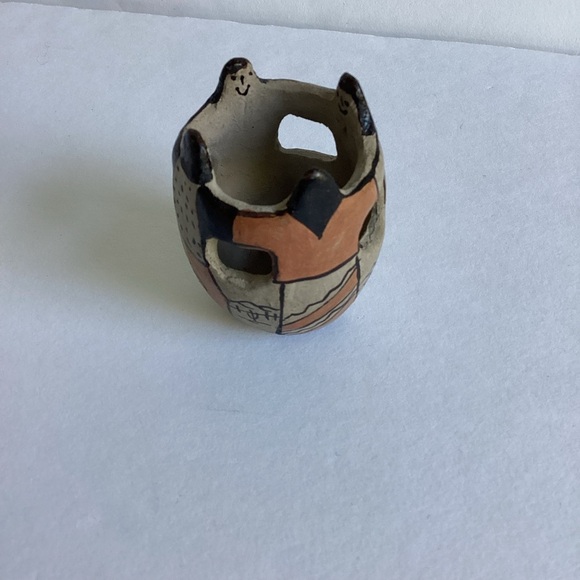 Tohono O’odham Native American Friendship Bowl Vase Angea Pottery Southwest - Picture 2 of 14